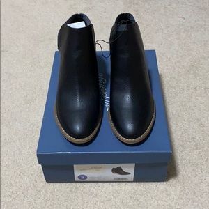 Black booties size 8
